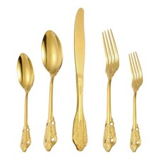 uxcell 1 Set Stainless Steel Flatware Set, Kitchen Utensil Table...