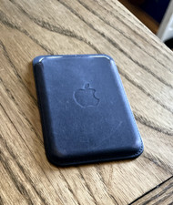 Apple iPhone Magsafe Wallet ID or Credit Card Holder Navy Blue Fine Woven