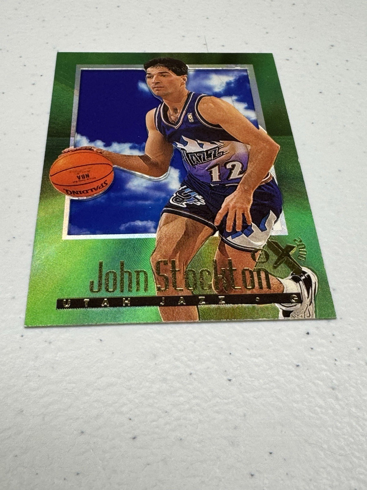 1996-97 Skybox E-X2000 John Stockton #75 Utah Jazz NBA Basketball Card HOF