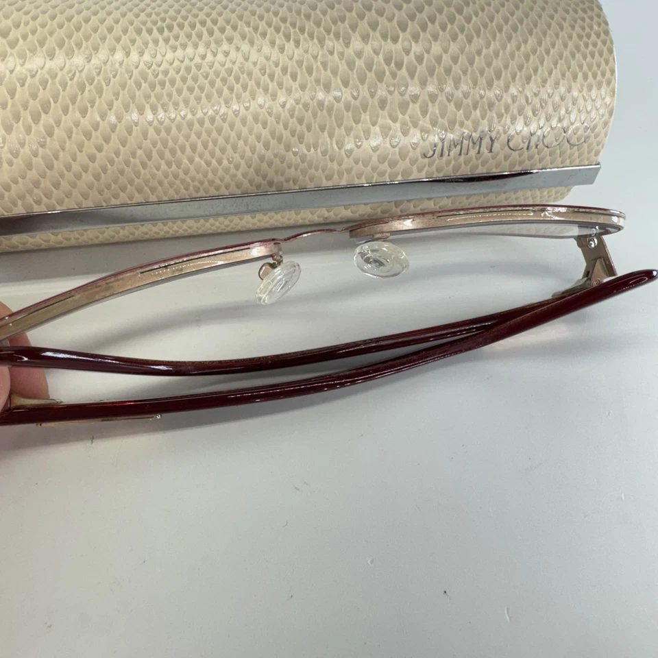 Jimmy Choo Eyeglasses Womens 111 ENH 54-16 Made in Italy Glasses Frames Only - Image 4 of 4
