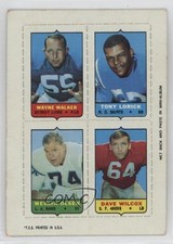 1969 Topps Mini-Cards (4-in-1) Wayne Walker Tony Lorick Merlin Olsen HOF y0y