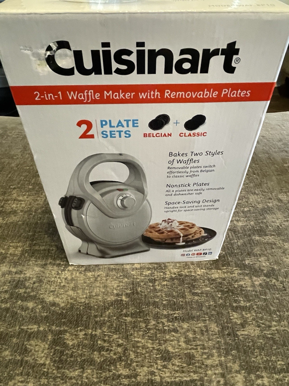 Cuisinart Double-Flip Belgian Waffle Maker WAF-RP10