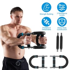 1Pc Adjustable Twister Arm Exerciser Spring Workout Bar Strength Enhancer For Me