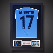 Kevin De Bruyne Manchester City Hand Signed  Framed Shirt With COA &pound;325