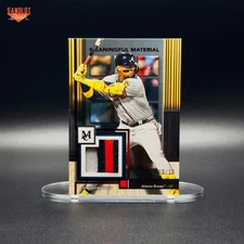 2024 Topps Museum Ronald Acuna Coll Meaningful Material Relic Ruby /10 #RAJ