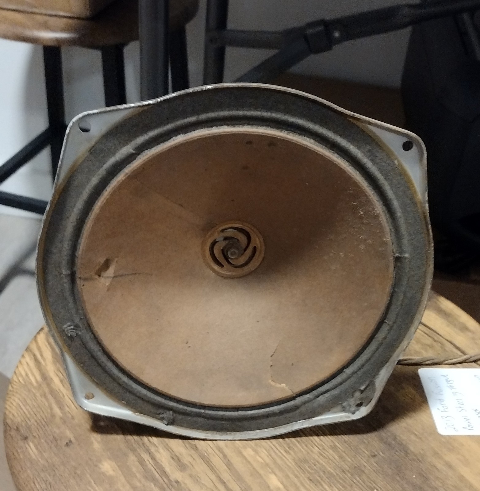 Vintage 8" Field Coil Speaker From 1940s Philco Wood Standup Tube Radio Untested