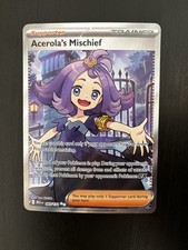 Acerola's Mischief 165/132 Ultra Rare Mega Evolution Pokemon Holo NM