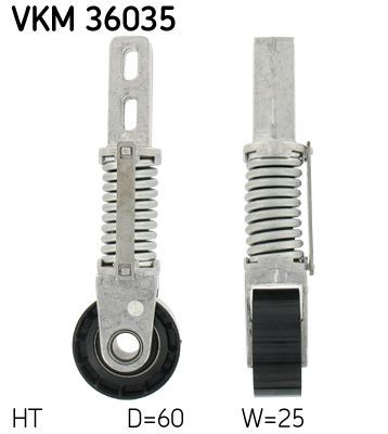 SKF Spannrolle, Keilrippenriemen VKM 36035 FüR Renault-image