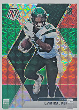 La’mical Perine 2020 Mosaic Choice Red And Green Prizm RC Football Jets #235