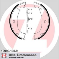 Zimmermann Bremsbacken Feststellbremse Hinten FüR BMW Z1 Roadster 3Er Alpina E36