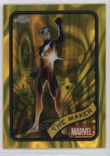 2025 Topps Chrome Marvel Comics Yellow Lava Refractor The Maker #74 u0u