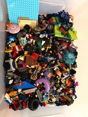 LEGO Spider-Man Marvel Harry Potter Minecraft Ninjago 20 LBS Bulk Lot Washed