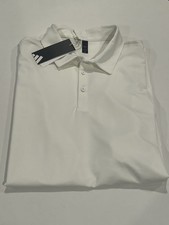 Mens Adidas Core Polo White Long Sleeve Golf ...
