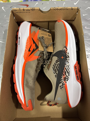 Size 13 - Nike Reactx Pegasus Trail 5 Khaki Hyper Crimson DV3864-201