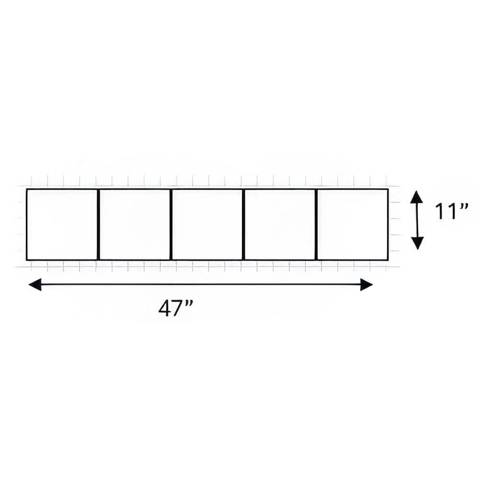 47 pulgadas X 11 pulgadas Bloque acrílico imagen vinilo ventana bronceado onda transparente-9PW4711V1500TN Foto 3 de 4