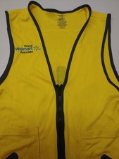 New Walmart Proud Associate Unisex Employee Uniform Yellow Vest Size XS