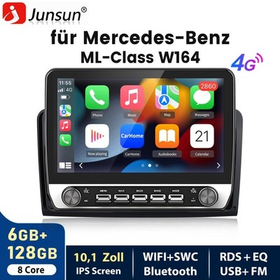 DAB+ Android15 Für Mercedes ML/GL Klasse W164 X164 Autoradio 6G+128G CarPlay GPS