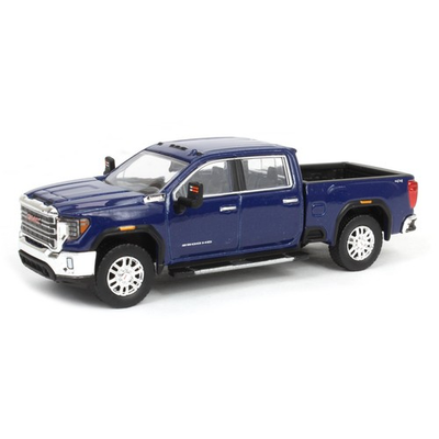#ad 1 64 2022 GMC Sierra 2500HD SLT Pacific Blue Diecast Exclusive 51561 B $32.87