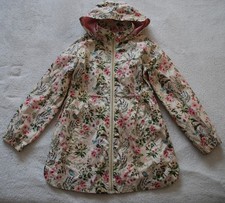 Giacca impermeabile a vento bambina 11-12 anni giallo chiaro fiori primavera adorabile