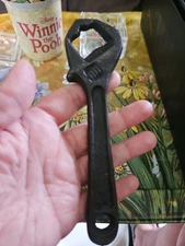 Cast Iron Wrench Bottle Opener Hand Held Save Water Beer Pop Soda Bar Decor Gift