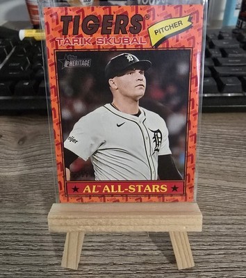 2025 Topps Heritage Tarik Skubal AL All-Stars #281 Detroit Tigers Numbered 55/77