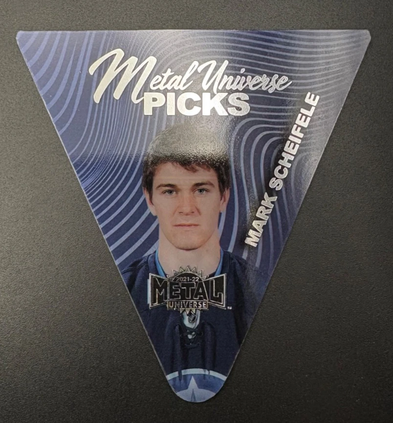 2021-22 Skybox Metal Universe MARK SCHEIFELE Picks Die-Cut #P-4 - Image 3 of 3