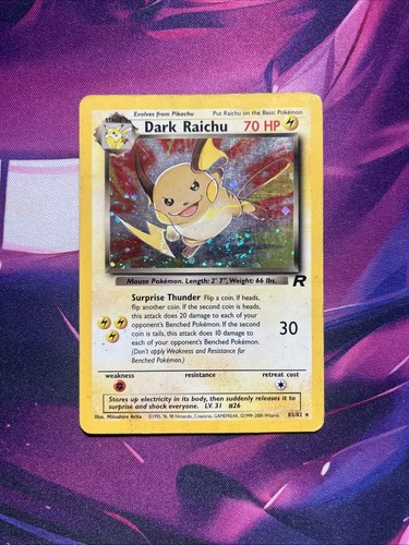 Dark Raichu — Team Rocket