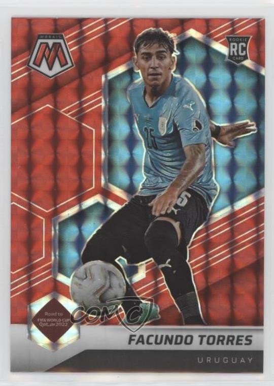 2021-22 Panini Mosaic FIFA Road to World Cup Red Prizm Facundo Torres #118 aj5