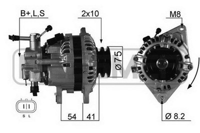 Lichtmaschine Generator Lima ERA 210331A für HYUNDAI H100 GALLOPER 2 JK 01 Bus
