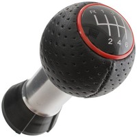 Audi A3 8L 96-03 Schaltknauf Schwarz + Roter Ring 6 GäNge