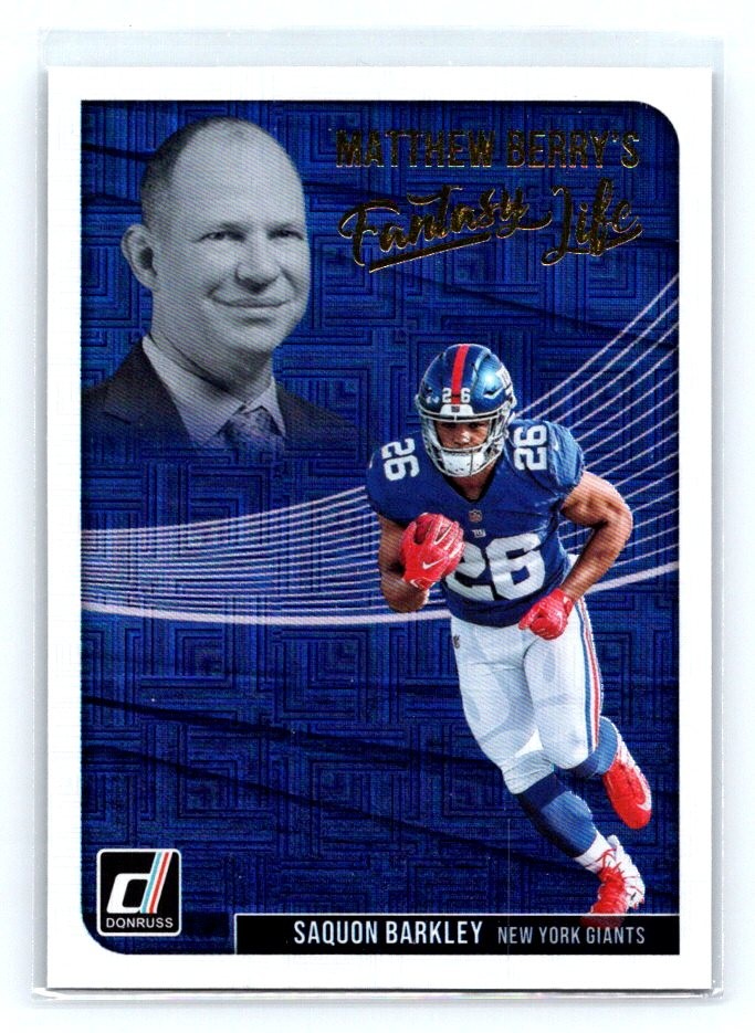 Saquon Barkley 2018 Donruss Matthew Berry's Fantasy Life #MBF16