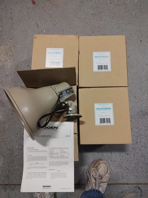Bogen AH15A Self-Amplified Horn Loudspeaker 15W Weatherproof Metal Lot Of 4 New