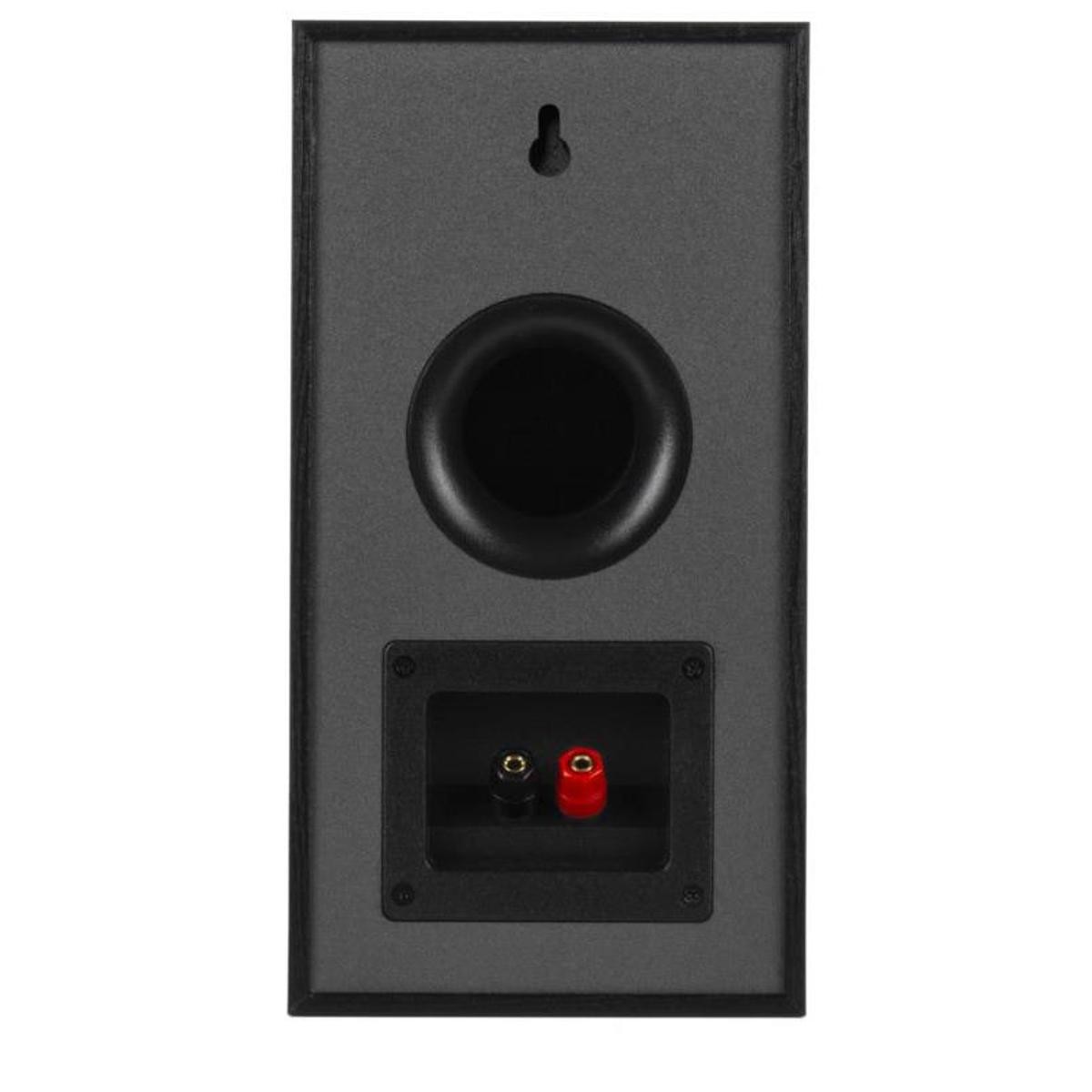 Klipsch Reference R-41M Bookshelf Home Speakers, Black Textured Wood Grain Vinyl
