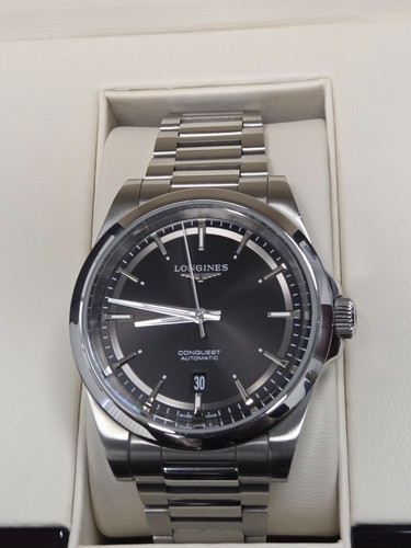 Longines Conquest Automatic Black Dial Stainless Men's Watch L3.830.4.52.6