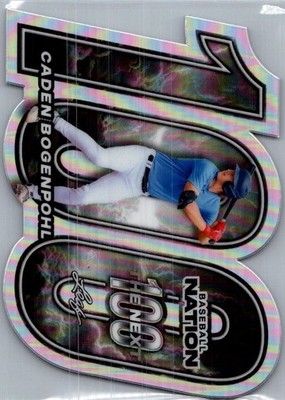 Caden Bogenpohl 2026 Leaf Baseball Nation Baseball The Next 100 Silver /75