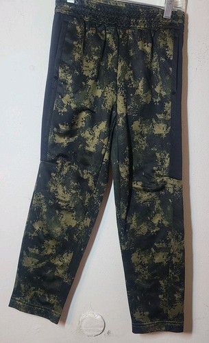 Old Navy Boys Go-Dry Jogger Pants Medium 8 Olive Camo Techie Fleece Pockets