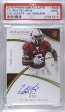 2015 Panini Immaculate Collegiate Rookie 44/99 Ty Montgomery PSA 9 MINT Auto s6i