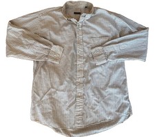 Gitman Gold Men Shirt Multicolor Check L Long Sleeve 100% Cotton USA Made