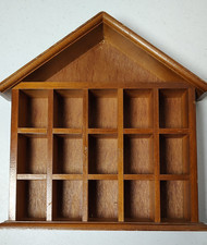 Vtg House Shaped Knick Knack Display Shelf 15...