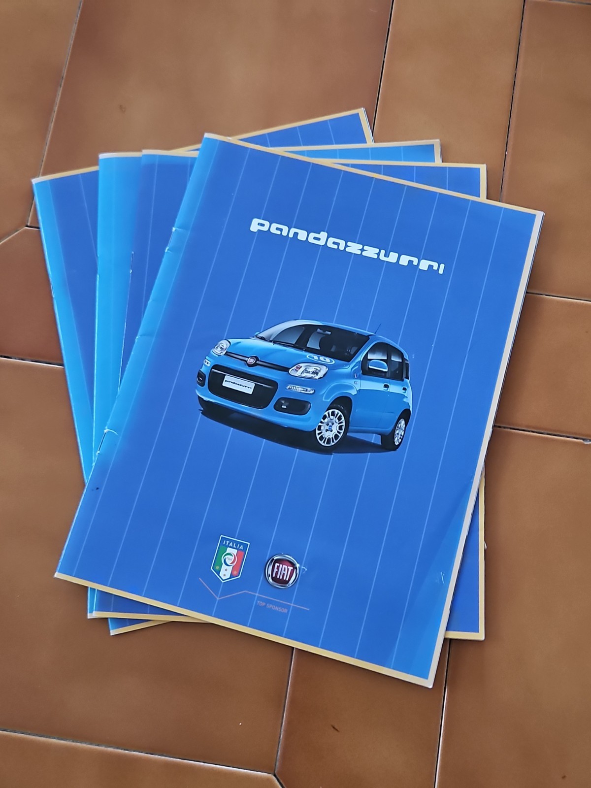 Fiat Pandazzurri 4 Depliant Identici Lotto 05/2016