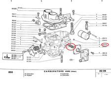 Carburateur Fiat 850