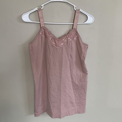 UltraTeeze Pink Floral Lace Shapewear Smoothing Camisole   One Size Fits Most
