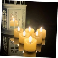 Battery Operated Flameless Votive LED Little Candle, Realistic Bright 