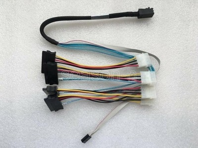    Mini SAS SFF-8643 to 4 SAS 29pin SFF-8482 Data Server Cable 60CM *tm