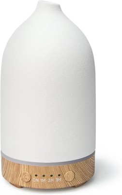 Keramik Aroma Diffuser, Weiß Diffusor für Ätherische Öle, Ultraschall
