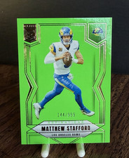 2025 Panini Donruss Elite Aspirations Lime Green Matthew Stafford Rams #76 /999