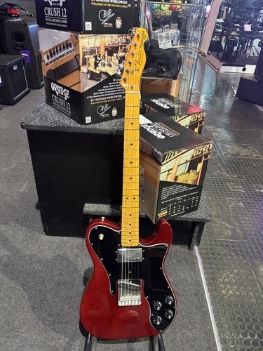 Pre-Owned Fender American Vintage II 1977 Telecaster Custom in Wine Red (059906) - Picture 2 of 3