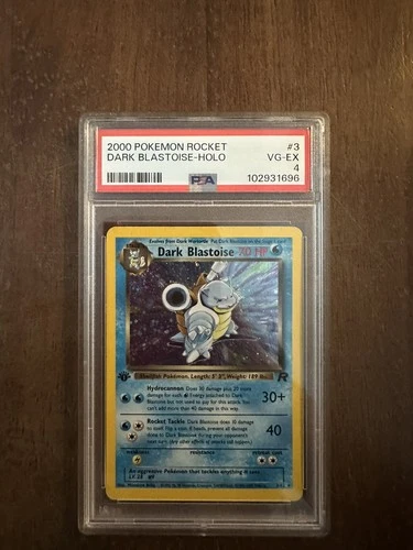 PSA 4 2000 Team Rocket Dark Blastoise 3/82 Holo Pokemon