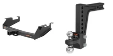 CUR Trailer Hitch Class 5 Tow Kit Adjustable Ball Mount 2in Receiver 15313-45936