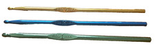 Three BOYE Crochet Hooks Sizes G H and I, Six Inches